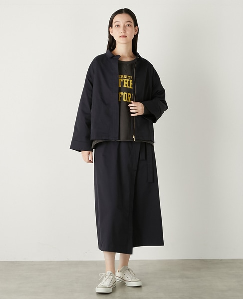 フロントジップショートジャケット 詳細画像 ネイビー 6