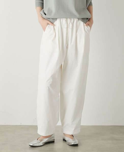 【LOURMARIN】タックワイドテーパード 詳細画像 オフホワイト 1