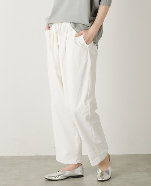 【LOURMARIN】タックワイドテーパード 詳細画像 オフホワイト 2