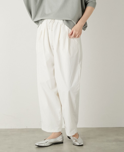 【LOURMARIN】タックワイドテーパード 詳細画像 オフホワイト 5