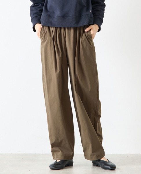 【LOURMARIN】タックワイドテーパード 詳細画像 カーキ 1
