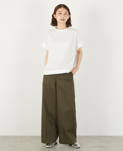 綿麻センタープレスチノ 詳細画像 カーキ 2