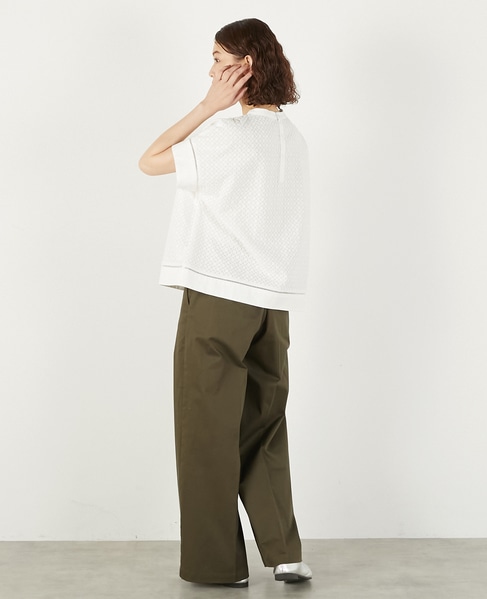 綿麻センタープレスチノ 詳細画像 カーキ 5