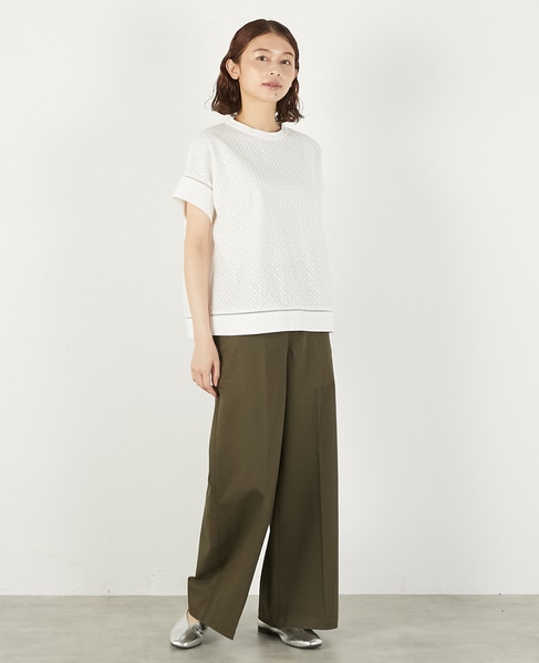 綿麻センタープレスチノ 詳細画像 カーキ 8