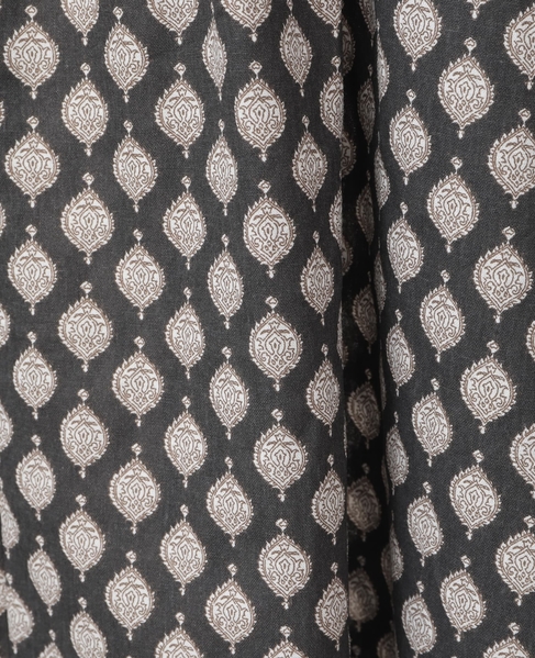 【LOURMARIN】カラーリネンフレアースカート 詳細画像 スミクロ 11