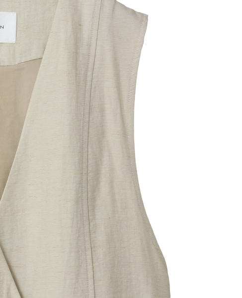 【LOURMARIN】リネンレーヨンジレ 詳細画像 ベージュ 10
