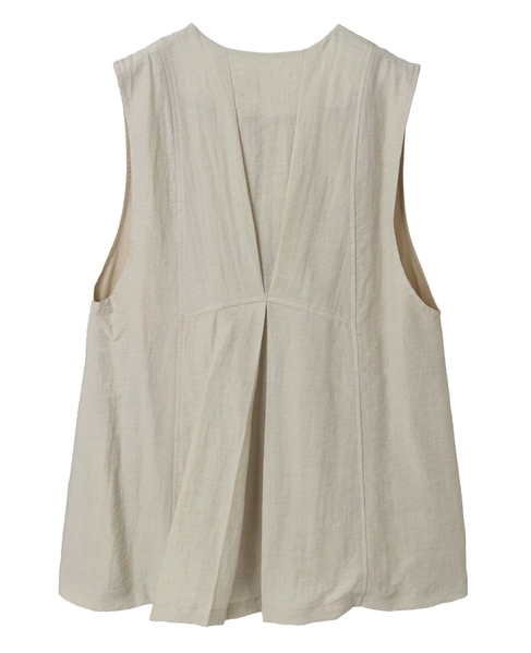 【LOURMARIN】リネンレーヨンジレ 詳細画像 ベージュ 8