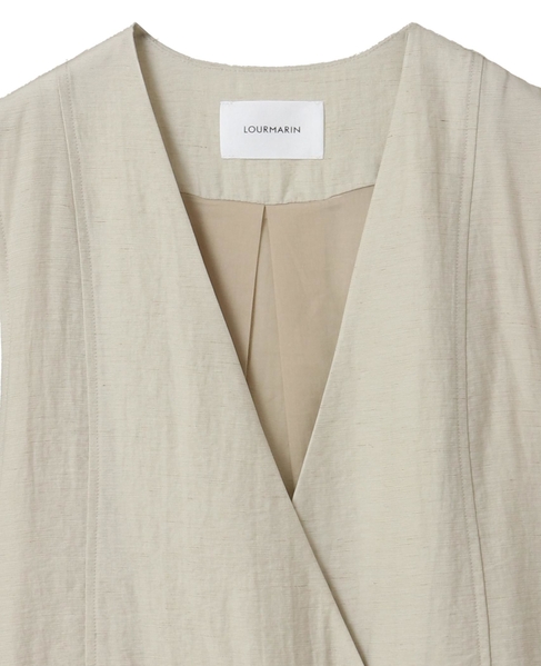 【LOURMARIN】リネンレーヨンジレ 詳細画像 ベージュ 9