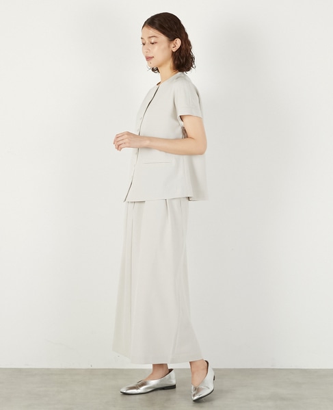 麻調ジレブラウス 詳細画像 グレイッシュベージュ 4