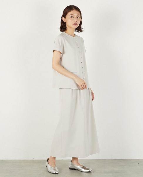 麻調ジレブラウス 詳細画像 グレイッシュベージュ 6