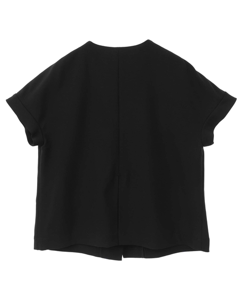 麻調ジレブラウス 詳細画像 ブラック 9