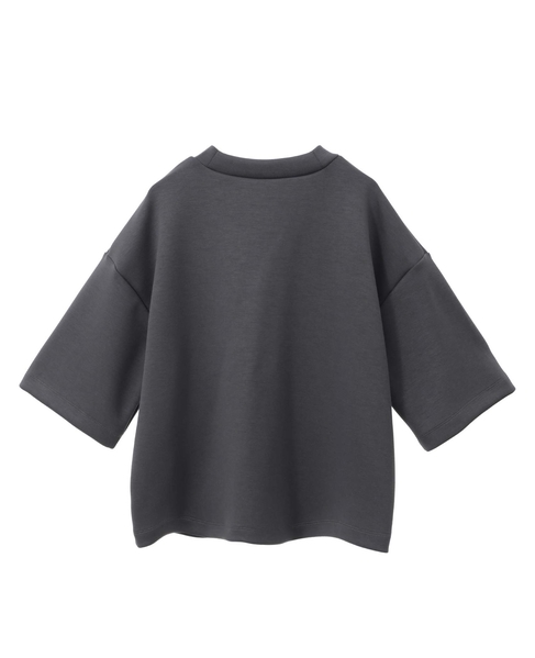 モックネック5分袖プルオーバー 詳細画像 チャコールグレー 10