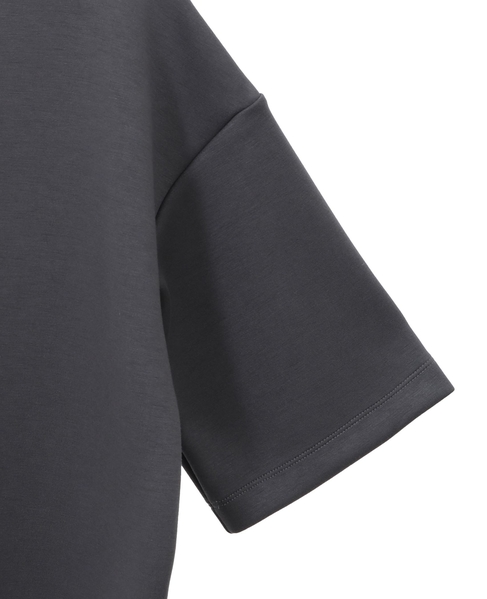 モックネック5分袖プルオーバー 詳細画像 チャコールグレー 12