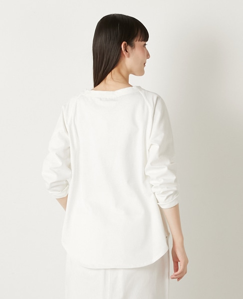 ラグラン長袖プルオーバー 詳細画像 オフホワイト 3