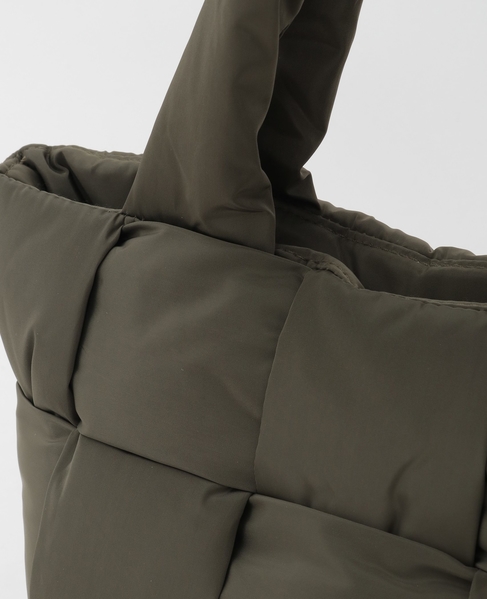 【編み込みパフィトート】 詳細画像 カーキ 10