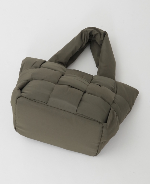 【編み込みパフィトート】 詳細画像 カーキ 9