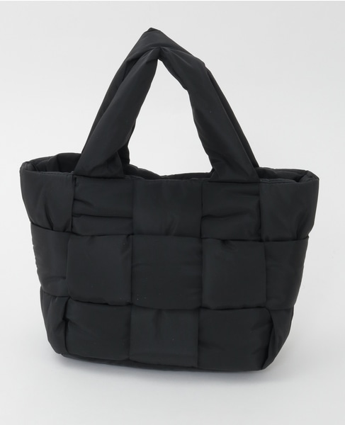 【編み込みパフィトート】 詳細画像 ブラック 1