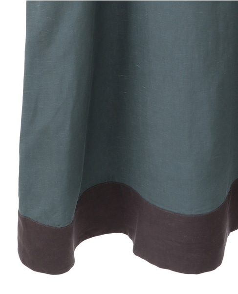 【LOURMARIN】バイカラーセーラーワンピース 詳細画像 グリーン 7