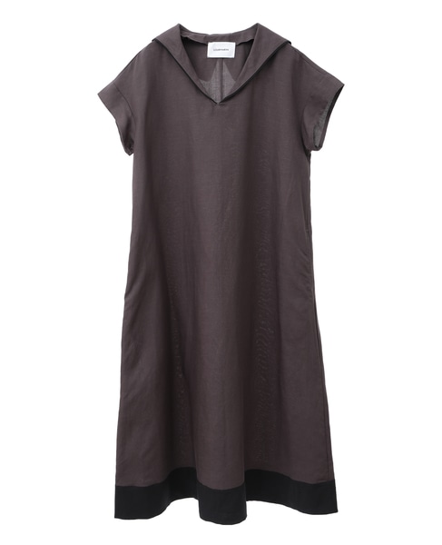 【LOURMARIN】バイカラーセーラーワンピース 詳細画像 スミクロ 8