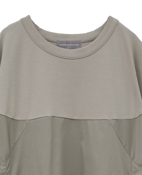 カットソーコンビワンピース 詳細画像 グレイッシュベージュ 10