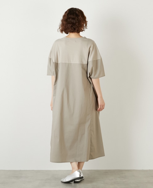 カットソーコンビワンピース 詳細画像 グレイッシュベージュ 4