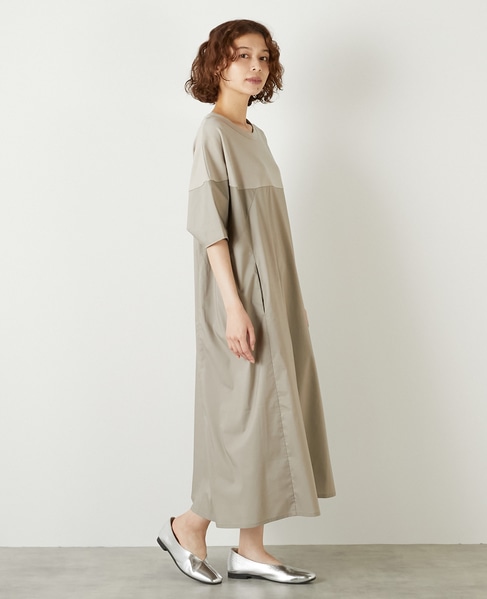 カットソーコンビワンピース 詳細画像 グレイッシュベージュ 6