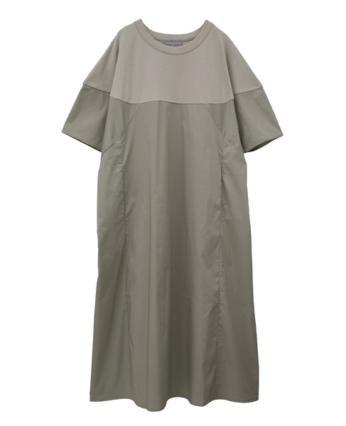 カットソーコンビワンピース 詳細画像 グレイッシュベージュ 8