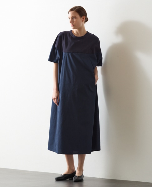 カットソーコンビワンピース 詳細画像 ネイビー 1