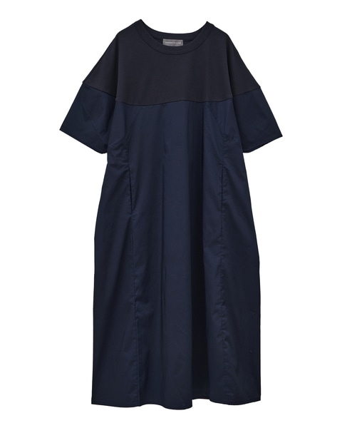 カットソーコンビワンピース 詳細画像 ネイビー 2