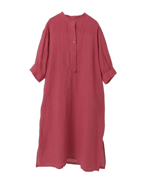 【LOURMARIN】パフスリーブリネンワンピース 詳細画像 ピンク 3