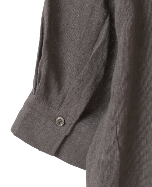 【LOURMARIN】パフスリーブリネンワンピース 詳細画像 ブラウン 12