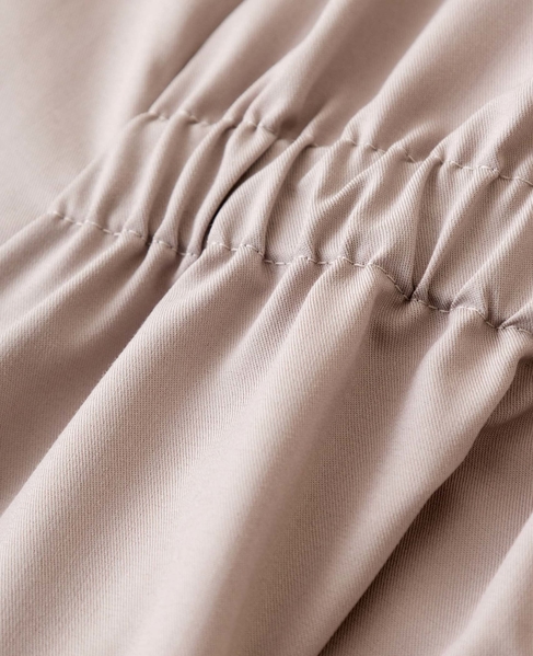 フロントギャザーシャツワンピース 詳細画像 グレイッシュベージュ 14