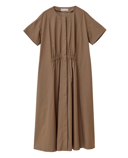 フロントギャザーシャツワンピース 詳細画像 モカ 3