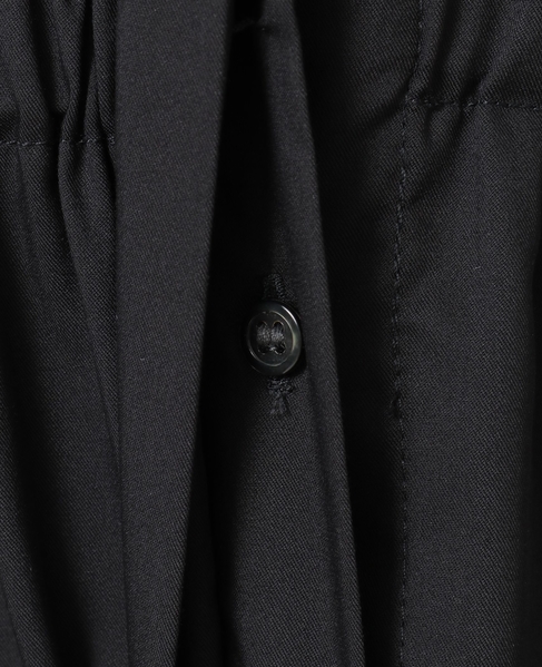 フロントギャザーシャツワンピース 詳細画像 ブラック 14