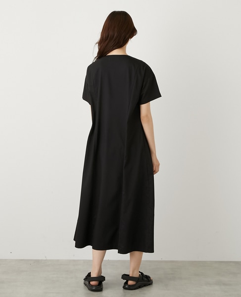 フロントギャザーシャツワンピース 詳細画像 ブラック 4