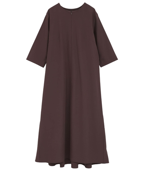 【LOURMARIN】バックギャザーワンピース 詳細画像 ブラウン 3