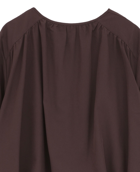 【LOURMARIN】バックギャザーワンピース 詳細画像 ブラウン 4