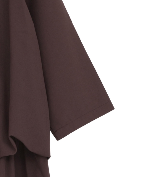 【LOURMARIN】バックギャザーワンピース 詳細画像 ブラウン 6