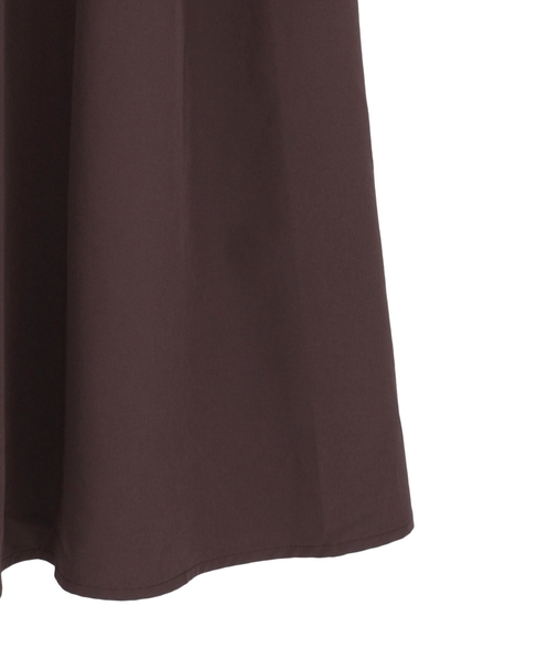 【LOURMARIN】バックギャザーワンピース 詳細画像 ブラウン 7