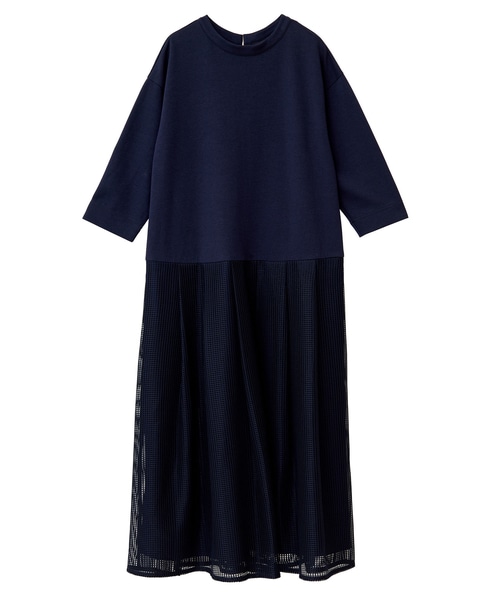 レースコンビワンピース 詳細画像 ネイビー 2