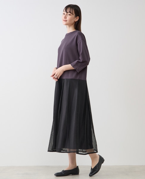 レースコンビワンピース 詳細画像 ブラック 2