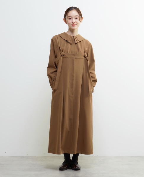 【LOURMARIN】サロペットワンピース 詳細画像 キャメル 1