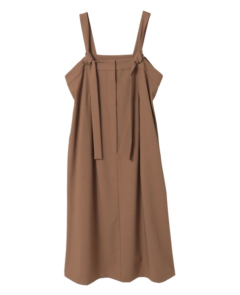 【LOURMARIN】サロペットワンピース 詳細画像 キャメル 10