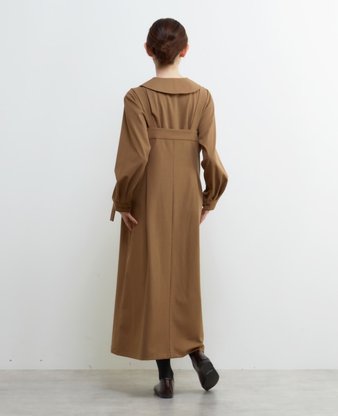 【LOURMARIN】サロペットワンピース 詳細画像 キャメル 4