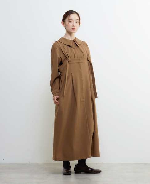 【LOURMARIN】サロペットワンピース 詳細画像 キャメル 7