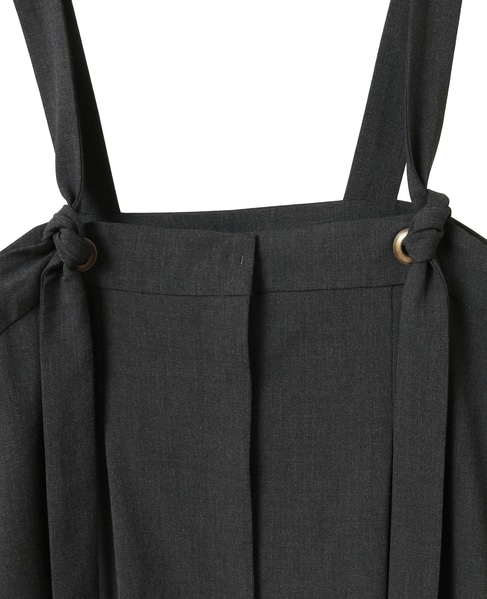 【LOURMARIN】サロペットワンピース 詳細画像 チャコールグレー 4