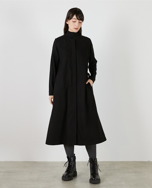 クルーネックスリーブレスワンピース 詳細画像 ブラック 7