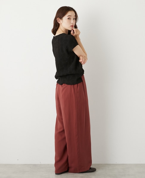 フレンチスリーブジャガードプルオーバー 詳細画像 ブラック 6