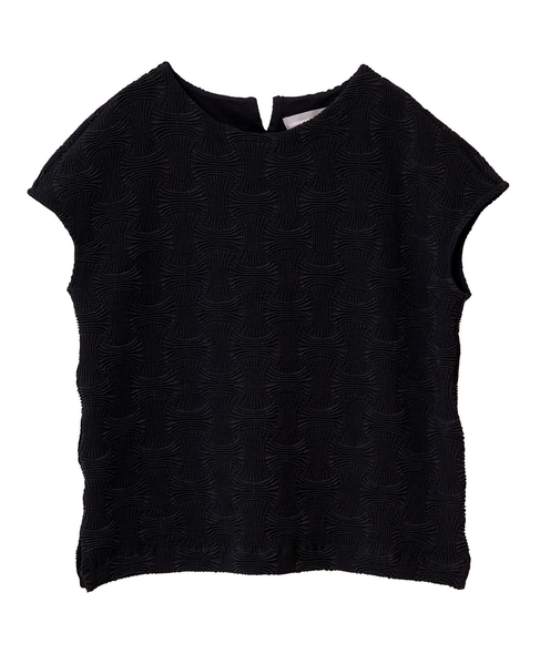 フレンチスリーブジャガードプルオーバー 詳細画像 ブラック 9