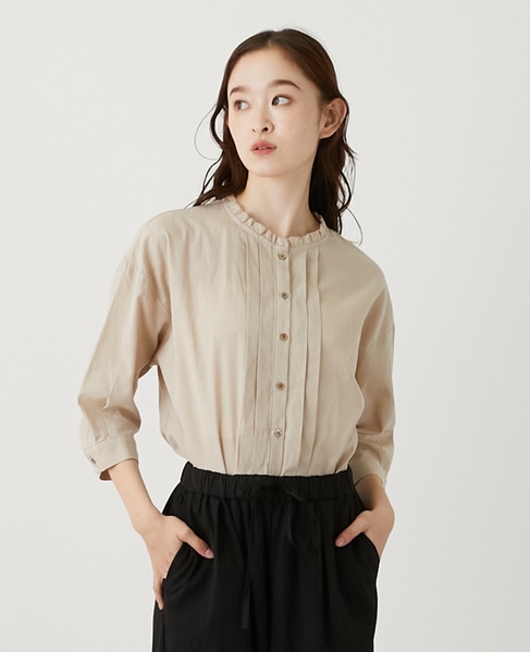 【LOURMARIN】フロントタックシャツ 詳細画像 ピンクベージュ 1